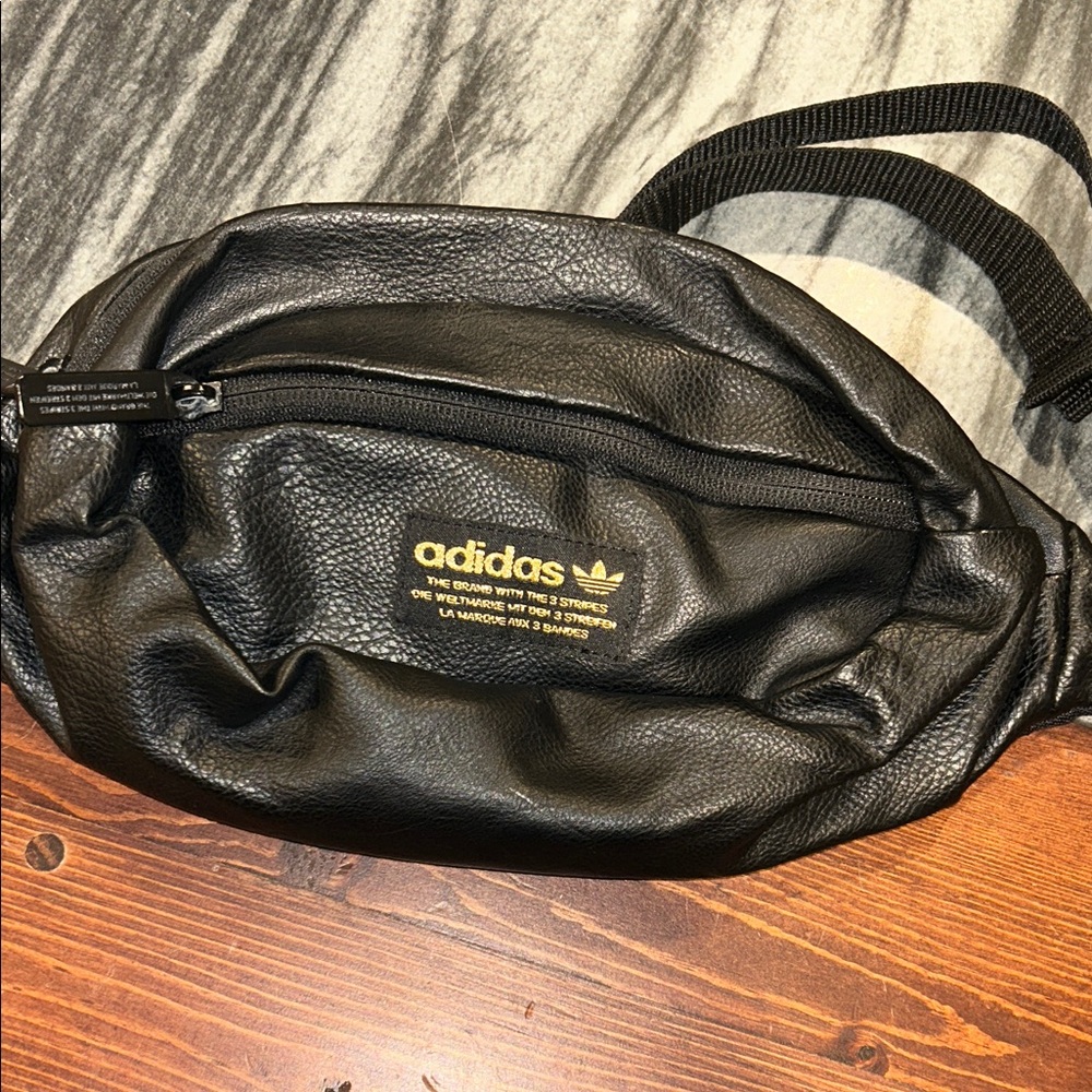 EUC adidas black Fanny pack